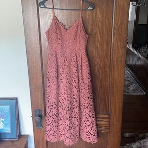 ASTR Pink Mauve midi dress